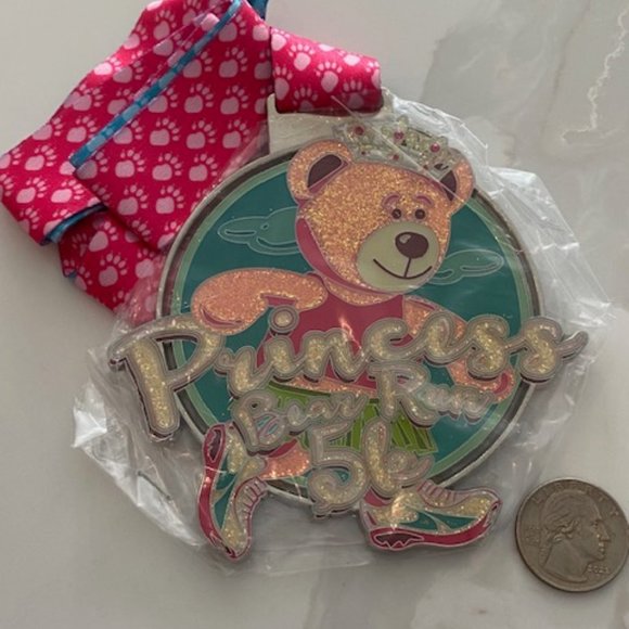 Gone for A Run Virtual running medal - Princess Bear Run 5K - Picture 1 of 1